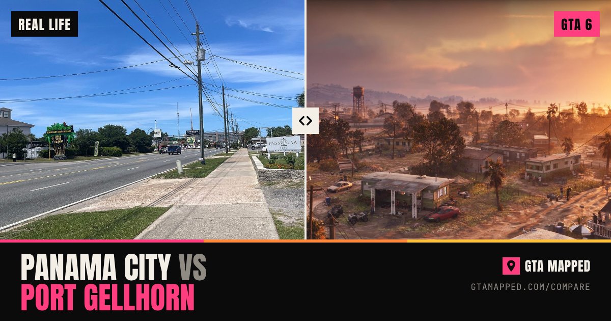 Panama City in Florida Panhandle next to Port Gellhorn in GTA 6